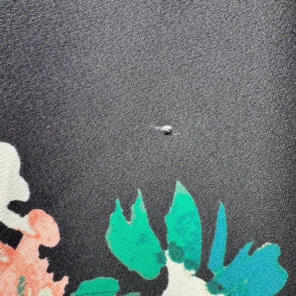 Who What Wear Black Floral Asymmetrical Hem Dress Sleeveless Small NWT - Picture 13 of 14